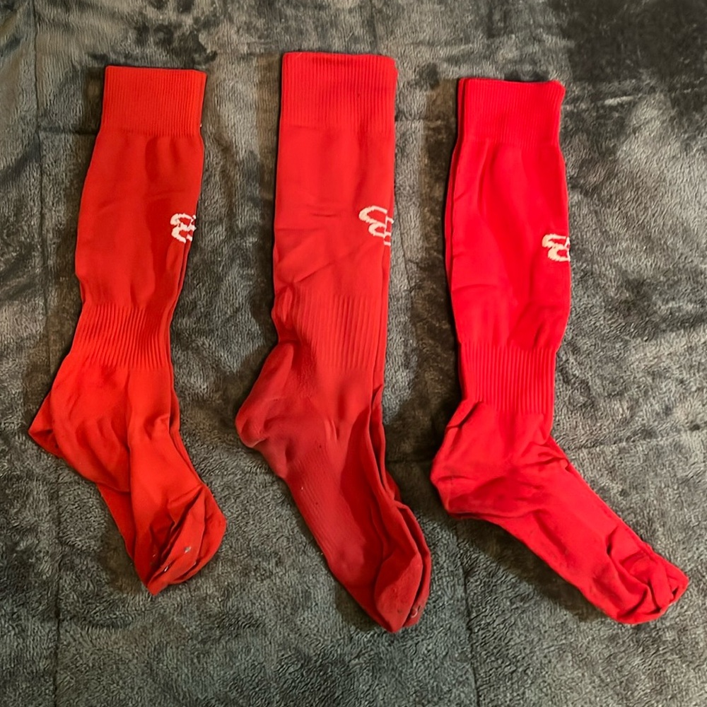 Women’s red Boombah softball socks